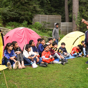 Children participating in a diabetes camp